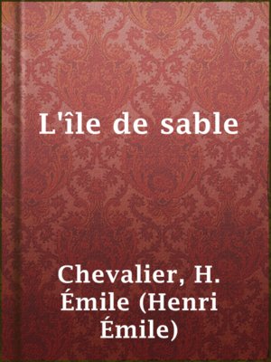 cover image of L'île de sable